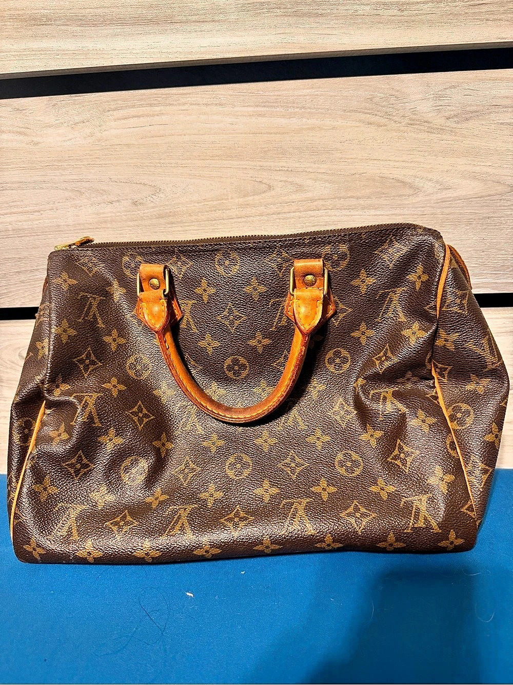 Louis Vuitton Speedy 30 Monogram Satchel in Brown